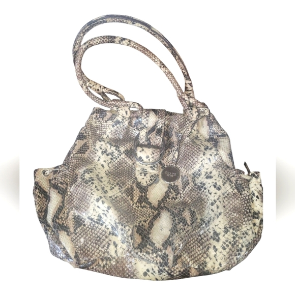 Chaps Est 1978 Vintage Elegant Snakeskin Patterned Ralph Lauren Women's Bag - Picture 3 of 13